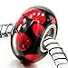Red Dots Verre de Murano Convient Pandora Chamilia et autres bracelets