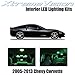 XtremeVision Chevy Corvette 2005-2013 (10 Pieces) Green Premium Interior LED Kit Package + Installation Tool