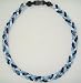 Titanium Tornado Baseball Necklace Sky Navy White 20