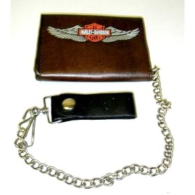 Harley Davidson~ Harley Davidson Wallet~ Full Grain Leather~ Tri-Fold Deluxe Wallet~ Approx 4.5 x...