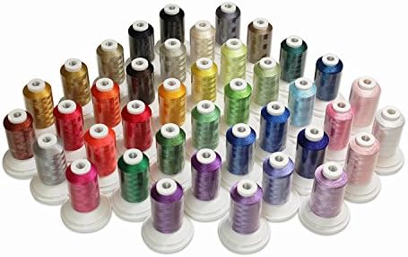 Luova 40 Spool Embroidery Thread Set 500mm Cones in Brother Colors