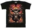 Grim Rider T-Shirt 100% Cotton Short Sleeve Motorcycle Shirt for Teens and Adults