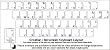Croatian Keyboard Stickers - Labels - Overlays with Blue Characters for White Computer Keyboard