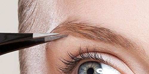 Tweezers - Professional Quality Grade - Precision Stainless Steel - Elegant Design - Best Set for Eyebrow Shaping for Women and Men for Ingrown Hair, Little Hairs or for Splinters - Perfectly Aligned 100% Satisfaction and Money Back Guarantee - by VEAUTI