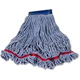 Rubbermaid Commercial FGC15406BL00 Swinger Wet Mop Head, 5-inch Headband, Extra-Large, Blue