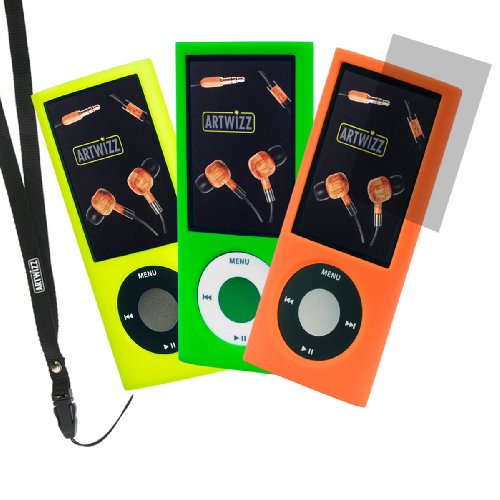 Artwizz SeeJacket Silicone Neon for iPod nano 5G, 3Pack (neon-gelb, neon-orange, neon-gr&uuml;n Preisvergleich