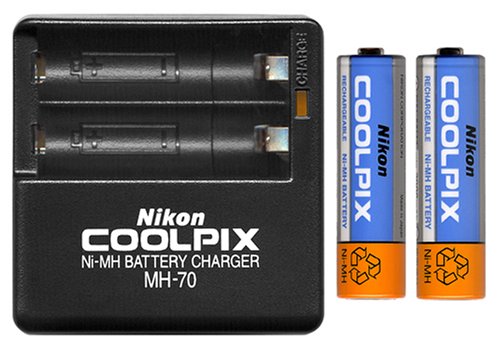 Nikon Battery and Charging Kit for Coolpix 2100/2200/3100/3200/4100/4600/5600/7600 Digital Cameras