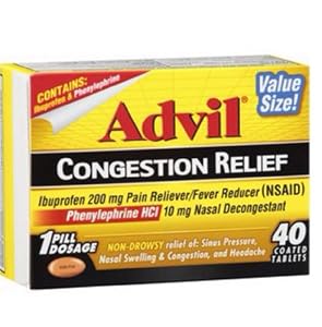 Advil Congestion Relief Tablet, 40 Count