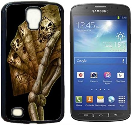 Sugar Skull Bone Hard Plastic and Aluminum Back Case for Samsung Galaxy S4 Active I9295