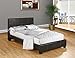 Brown Home Life Leather Platform Bed with Slats Queen - Complete Bed 5 Year Warranty Included