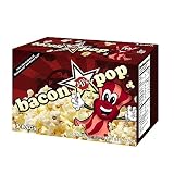 4-box pack of BaconPOP microwave popcorn (4 boxes, 12 total bags)