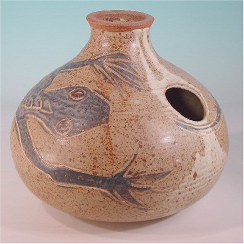 Udu Style Drum Lizard Design Percussion Bottle