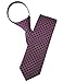H2H Mens Casual Comfortable Zipper Neck Tie Of Various Dot Patterned
