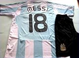 Kids Soccer Jersey ARGENTINA National Team, MESSI, (FREE Shorts)