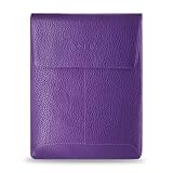 Fashionable Perfect Fit Leather Pouch Protective tablet PC computer Carrying Case for Apple iPad 3G / WiFi 16GB 32GB 64GB AT&T - PURPLE