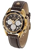 Detomaso Herrenuhr Genova Edelstahl SL1592C-BK-G schwarz/Gold