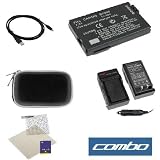 Premium NB-6L Lithium-Ion Replacement Battery + Home Travel Charger with Car Adapter + 6 Feet USB 2.0 A to 5-Pin Mini B Cable + Zipper Eva Pouch Carrying Case + Universal LCD Screen Protector For Canon ELPH PowerShot SD1200 IS, SD770 IS Digital Camera