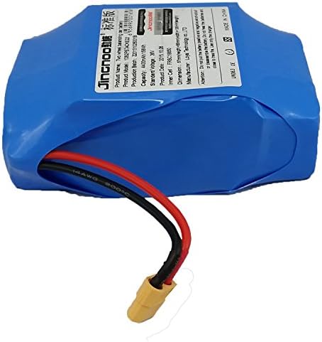 HoverBoard Repair Parts Compact Rechargeable Battery Replacement - Fits Most Two Wheeled Self Balancing Scooter - Safe Standalone Lithium Ion Battery with 4400Mah 158Wh Capacity - 20 Cells 1020 Grams
