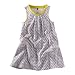 Tea Collection Baby-Girls Infant Waves Batik Trapeze Dress, Shadow, Medium