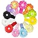Kella Milla Daisy Flower Hair Clips With Soft Stretchy Crochet Baby Headbands