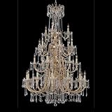 Nulco Lighting 295-27-PBA-08 Cascade Polished Bronze Antique Chandelier Polished Bronze Antique