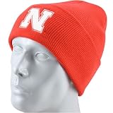 adidas Nebraska Cornhuskers Scarlet Basics Classic Cuffed Knit Beanie