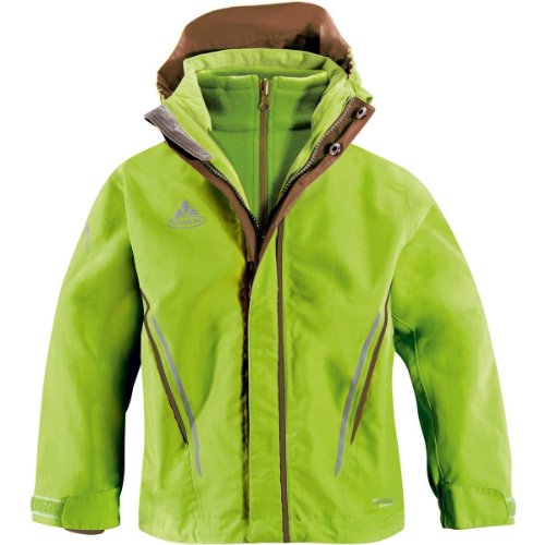 VAUDE Kinder Doppeljacke Campfire 3in1 II, chute green, 164, 01306 Preisvergleich