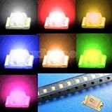 【UMKTOKYO】140Pcs　SMD LED　LED発光ダイオード0603　ブルー 、レッド、ホワイト、グリーン、オレンジ、イエロー、ピンク　SMT