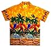 Funky Hawaiian Shirt, Parrot, Yellow, XL