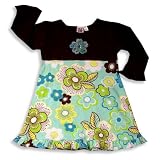 Girl Friends by Anita G - Toddler Girls Dress, Brown, Aqua