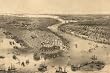 New York and Brooklyn Aerial View, by John Bachmann, 1851 - 16x20-inch - Fine-Art-Quality Photographic Print of an Image from the Library of Congress Collection