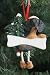 Dachshund Black Dog Dangling/Wobbly Leg Christmas Ornament