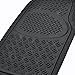 BDK Heavy Duty VAN SUV Rubber Floor MATS - 4 PCS, 3 Rows, Universal Fit