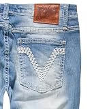 VIGOSS V Back Womens Skinny Jeans