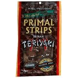 Primal Spirit Vegan Meat Alternative Jerky, Teriyaki Flavor, 4-Ounce Pouch  (Pack of 12)