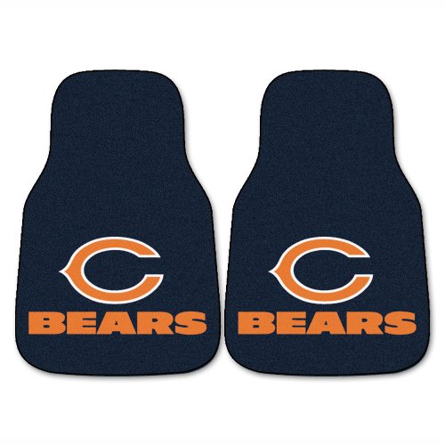 FANMATS NFL Chicago Bears Nylon Face Carpet Car Mat