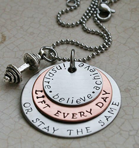 Lift Every Day or Stay the Same Necklace with Motivational Disc Copyright © 2013 by Shelly Champlin. All rights reserved.