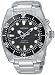 Men's Kinetic Stainless Steel Dive Watch Black Dial