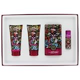 Ed Hardy Hearts & Daggers by Ed Hardy - Gift Set -- 3.4 oz Eau De Parfum Spray + 3 oz Body Lotion +