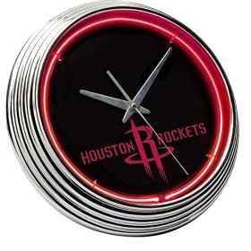 Houston Rockets Neon Clock