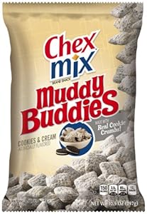 Chex Mix Muddy Buddies Cookies and Cream, 10.5 Ounce (Pack of 12)