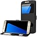 Galaxy S7 Edge Flip Case, Gulito [View Window] PU Leather Case Cover for Samsung Galaxy S7 Edge (black)