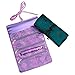 Jewelry Roll Clutch Large - Silk Jacquard (Orchid)