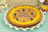 Zeldas® Happy Birthday Candles 12" Chocolate Chip Cookie Cake