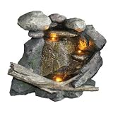 Bond Y94109 Rockvale Fountain with Lights, 17-Inch