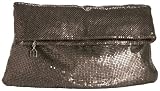 BCBG Max Azria Metal Mesh Fold-Over Clutch