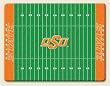 Large Cutting Board ~ Oklahoma State Cowboys football field ~ made of tempered glass ~ code 979CLC