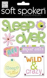 Me & My Big Ideas Soft Spoken Themed Embellishments, Allison Sleep Over SS-359