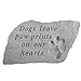 Kay Berry Inc Kay Berry Dogs Leave Paw Prints Garden Accent Stone