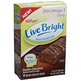 Kellogg's Live Bright Double Chocolate Bars, 4-Count, 1.23-Ounce Bars (Pack of 4)